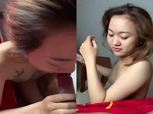 Gadis ini menghisap penis untuk pertama kalinya